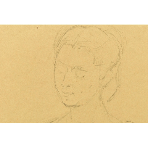 335 - JEANNE MARIE BARBY (FRENCH 1882-1960) A FRENCH LANDSCAPE, signed bottom left, ink wash on paper, app... 