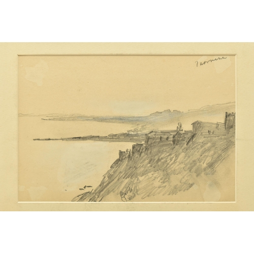 336 - CIRCLE OF JOHN JOSEPH BARKER OF BATH (1824-1904) 'TAORMINA', an unsigned sketch depicting the Italia... 