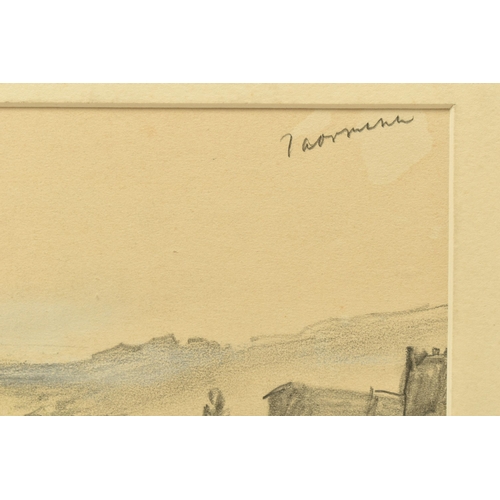 336 - CIRCLE OF JOHN JOSEPH BARKER OF BATH (1824-1904) 'TAORMINA', an unsigned sketch depicting the Italia... 