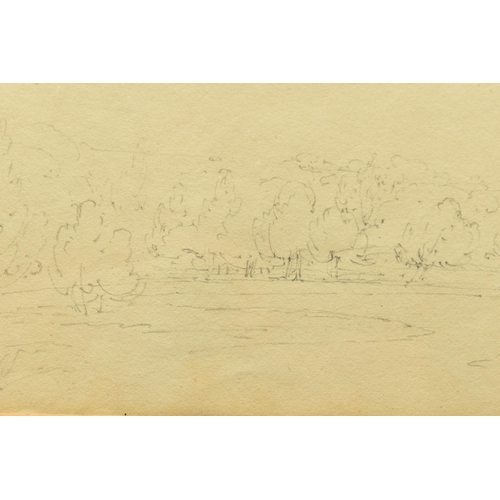 340 - TWO 19TH CENTURY LANDSCAPE STUDIES, the first titled 'River Mole' depicts a river winding its way th... 