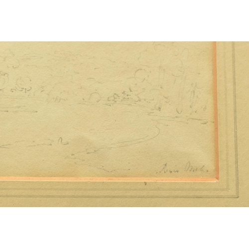 340 - TWO 19TH CENTURY LANDSCAPE STUDIES, the first titled 'River Mole' depicts a river winding its way th... 