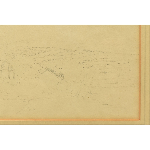 340 - TWO 19TH CENTURY LANDSCAPE STUDIES, the first titled 'River Mole' depicts a river winding its way th... 