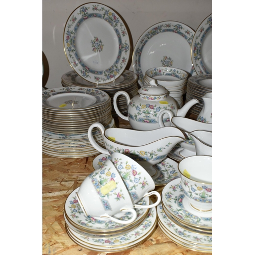 345 - A LARGE QUANTITY OF ROYAL WORCESTER 'MAYFIELD' PATTERN DINNERWARE, comprising three covered tureens,... 