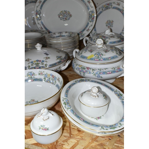 345 - A LARGE QUANTITY OF ROYAL WORCESTER 'MAYFIELD' PATTERN DINNERWARE, comprising three covered tureens,... 