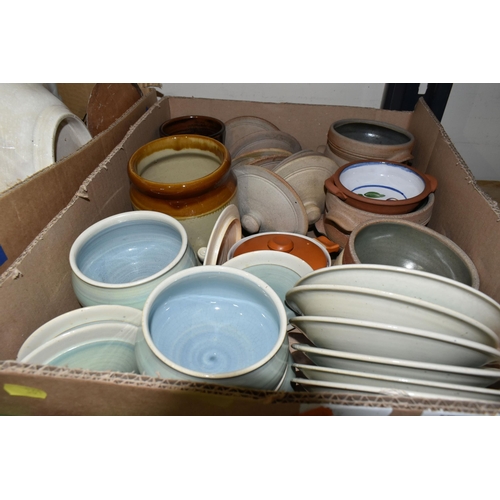 361 - SIX BOXES AND LOOSE CERAMICS, GLASS AND HOMEWARES, to include twenty seven pieces of Coalport Countr... 