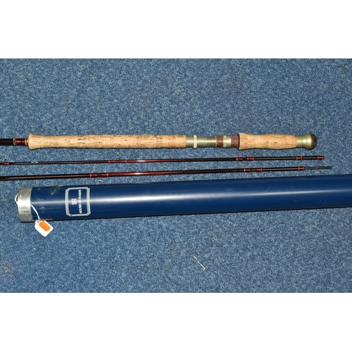 366 - A HOUSE OF HARDY DELUXE CLASSIC SALMON FLY ROD, a Graphite Deluxe Spey salmon fly rod, in three sect... 