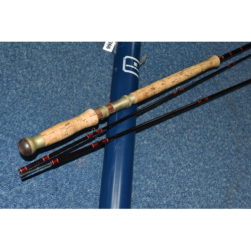 366 - A HOUSE OF HARDY DELUXE CLASSIC SALMON FLY ROD, a Graphite Deluxe Spey salmon fly rod, in three sect... 