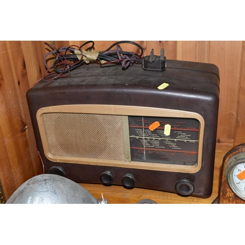 372 - A COSSOR MELODY MAKER RADIOGRAM, brown Bakelite case, a Joseph Lucas Ltd type D142F pre-war Triumph ... 