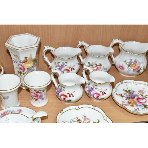 416 - A COLLECTION OF ROYAL CROWN DERBY TEA WARES, comprising two Imari bread knives, for sale to OVER 18s... 