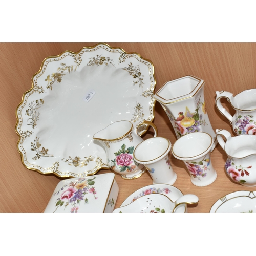 416 - A COLLECTION OF ROYAL CROWN DERBY TEA WARES, comprising two Imari bread knives, for sale to OVER 18s... 