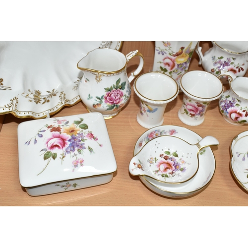 416 - A COLLECTION OF ROYAL CROWN DERBY TEA WARES, comprising two Imari bread knives, for sale to OVER 18s... 