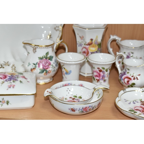 416 - A COLLECTION OF ROYAL CROWN DERBY TEA WARES, comprising two Imari bread knives, for sale to OVER 18s... 