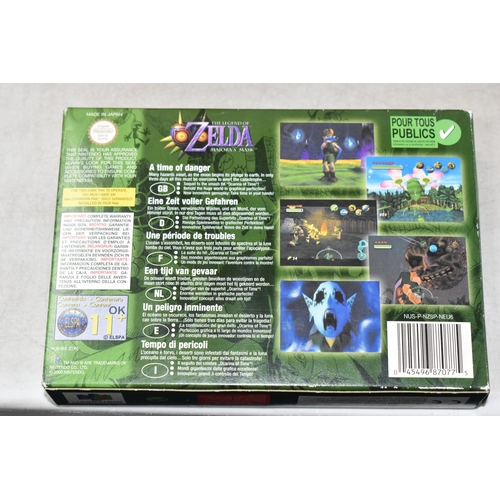 449 - NINTENDO N64 GAME THE LEGEND OF ZELDA MAJORAS MASK BOXED, includes the cartridge and manual, game is... 