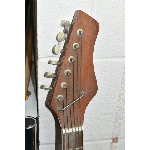 459 - A 1960'S ELECTRIC GUITAR AND A CHANTRY SUPERSTRAT TYPE GUITAR (2) (Condition report: dusty, signs of... 