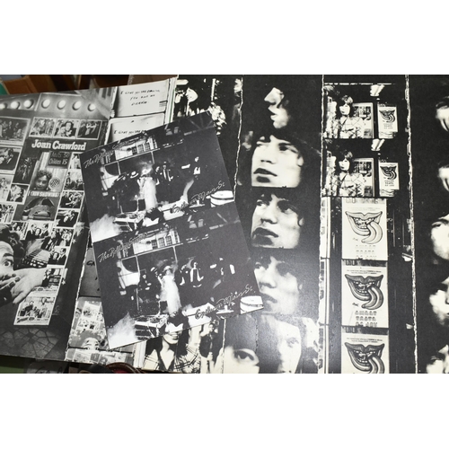 463 - ONE BOX OF SINGLES AND A ROLLING STONES 'EXILE ON MAIN STREET' ALBUM 1972 COC 69100-B, together with... 