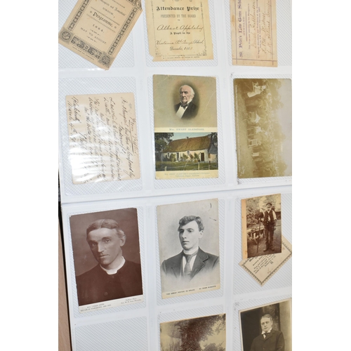 487 - POSTCARDS, PHOTOGRAPHS & AUTOGRAPHS in Two Albums, containing a large selection of Political ephemer... 