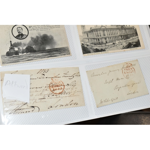 487 - POSTCARDS, PHOTOGRAPHS & AUTOGRAPHS in Two Albums, containing a large selection of Political ephemer... 