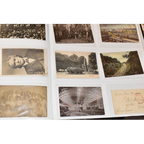 487 - POSTCARDS, PHOTOGRAPHS & AUTOGRAPHS in Two Albums, containing a large selection of Political ephemer... 