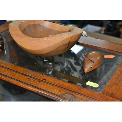 489 - A CASED SET OF BAIRD & TATLOCK SCIENTIFIC SCALES, AN OLIVEWOOD FRET CUT PHOTOGRAPH FRAME, A LATE VIC... 