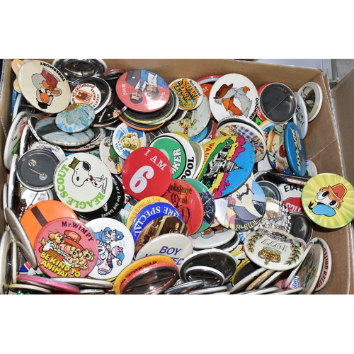 503 - A COLLECTION OF ASSORTED PIN BADGES, mainly 1970's and later souvenir, advertising, awards or film a... 