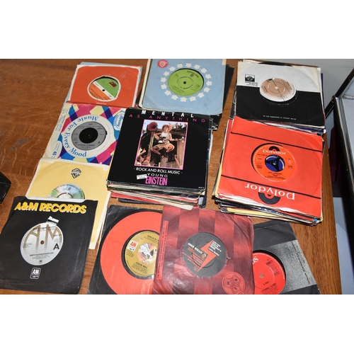 508 - ONE BOX OF 1980's SINGLE 45RPM RECORDS, to include artists Fleetwood Mac, Blue Oyster Cult, Supertra... 