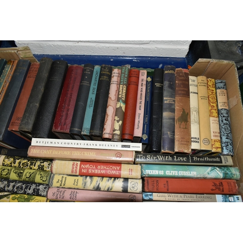 509 - SIX BOXES OF BOOKS containing approximately 325 miscellaneous titles in hardback and paperback forma... 