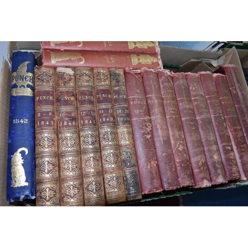 556 - TWO BOXES OF ANTIQUARIAN BOOKS or Facsimile Reprints of Earlier Titles comprising sixteen volumes of... 