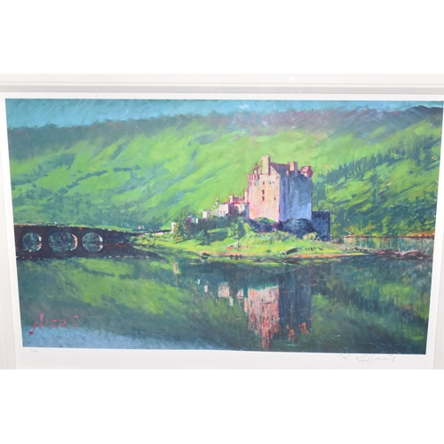 315 - ROLF HARRIS (AUSTRALIA 1930) 'REFLECTION, EILEAN DONAN CASTLE' a signed limited edition print 111/19... 