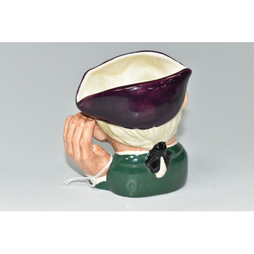 426 - A ROYAL DOULTON SMALL CHARACTER JUG 'ARD OF 'EARING' D6591, printed marks to the base, height 9cm (C... 