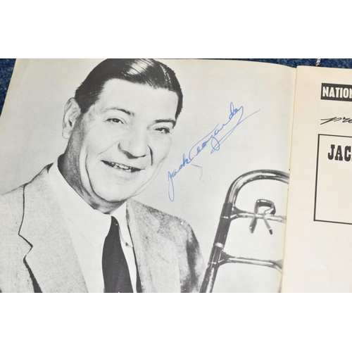 427 - LOUIS ARMSTRONG: A SIGNED BRITISH TOUR PROGRAMME 1956, signed on the back cover by Louis Armstrong, ... 