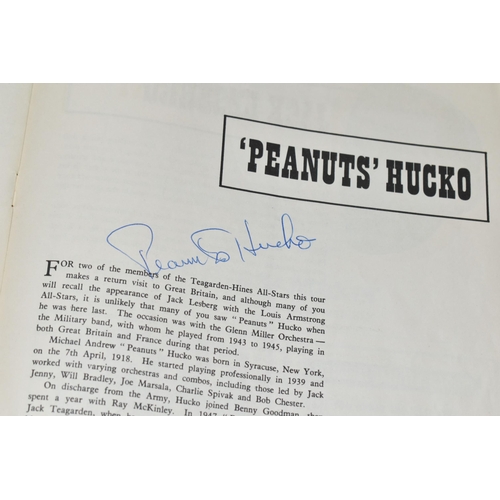 427 - LOUIS ARMSTRONG: A SIGNED BRITISH TOUR PROGRAMME 1956, signed on the back cover by Louis Armstrong, ... 