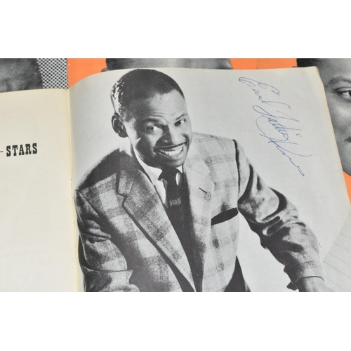 427 - LOUIS ARMSTRONG: A SIGNED BRITISH TOUR PROGRAMME 1956, signed on the back cover by Louis Armstrong, ... 