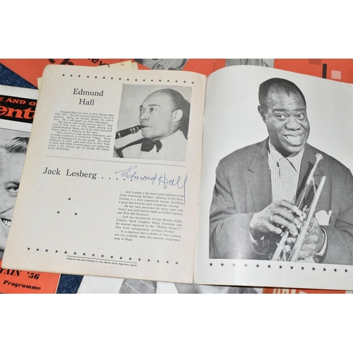 427 - LOUIS ARMSTRONG: A SIGNED BRITISH TOUR PROGRAMME 1956, signed on the back cover by Louis Armstrong, ... 