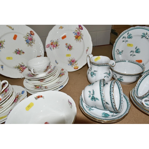 572 - TEA WARES AND TILES, comprising SPODE 'DARLINGTON' PATTERN TEA WARE, Y6569 comprising one tea plate,... 