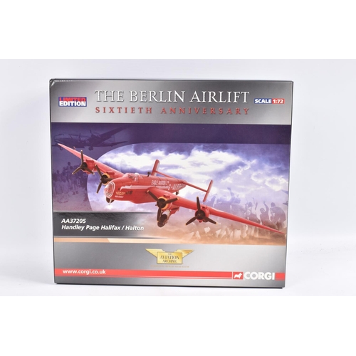 10 - A BOXED LIMITED EDITION CORGI AVIATION ARCHIVE THE BERLIN AIRLIFT SIXTIETH ANNIVERSARY HANDLEY PAGE ... 