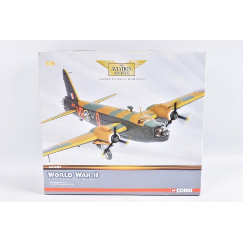 14 - A BOXED LIMITED EDITION CORGI AVIATION ARCHIVE WORLD WAR II ATTACK BY NIGHT VICKERS WELLINGTON MK.II... 