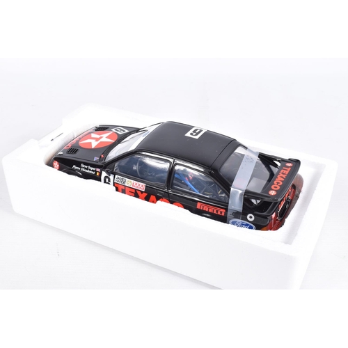 21 - A BOXED MINICHAMPS FORD SIERRA RS 500 SOPER/DIEUDONNE BATHURST 100 1987 1:18 SCALE DIECAST MODEL VEH... 