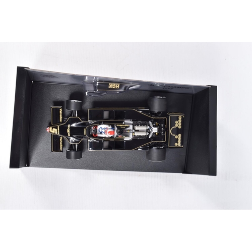 22 - A BOXED MINICHAMPS LOTUS FOR 79 M.ANDRETTI WORLD CHAMPION 1978 1:18 SCALE DIECAST MODEL VEHICLE, num... 