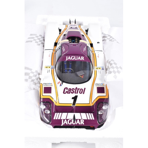 25 - A BOXED EXOTO 1988 JAGUAR XJR-9LM LE MANS 24 HOURS NO.1 MARTIN BRUNDLE/ JOHN NIELSEN 1:18 SCALE DIEC... 