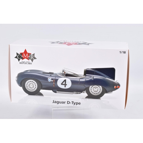 26 - A BOXED CMR JAGUAR D-TYPE NO.4 SANDERSON/FLOCKHART WINENR 24H LM 1956 1:18 SCALE DIECAST MODEL VEHIC... 