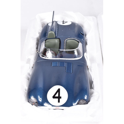 26 - A BOXED CMR JAGUAR D-TYPE NO.4 SANDERSON/FLOCKHART WINENR 24H LM 1956 1:18 SCALE DIECAST MODEL VEHIC... 