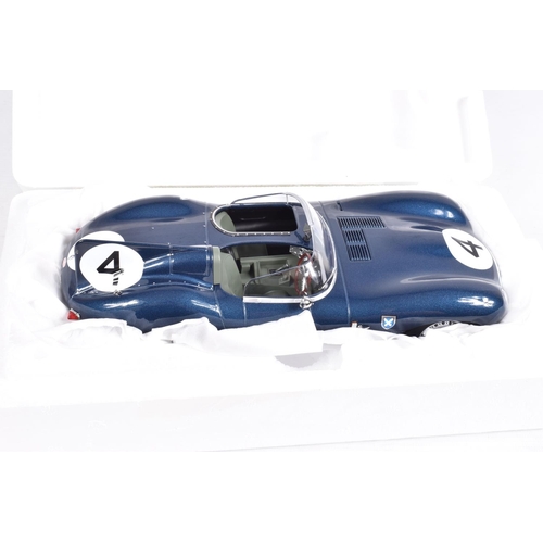 26 - A BOXED CMR JAGUAR D-TYPE NO.4 SANDERSON/FLOCKHART WINENR 24H LM 1956 1:18 SCALE DIECAST MODEL VEHIC... 