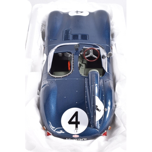 26 - A BOXED CMR JAGUAR D-TYPE NO.4 SANDERSON/FLOCKHART WINENR 24H LM 1956 1:18 SCALE DIECAST MODEL VEHIC... 