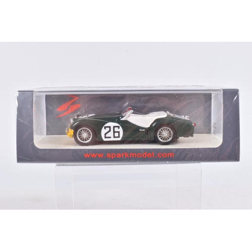 32 - SIX BOXED SPARK MODEL MINIMAX VEHICLES, to include a Triumph TR2 LM 1955, B Hadley - K Richardson, n... 