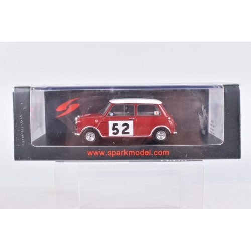 34 - SEVEN BOXED SPARK MODEL MINIMAX VEHICLES, to include a Honda TN360 Classic Team Lotus, numbered S267... 