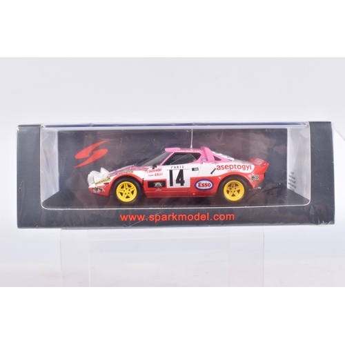 34 - SEVEN BOXED SPARK MODEL MINIMAX VEHICLES, to include a Honda TN360 Classic Team Lotus, numbered S267... 