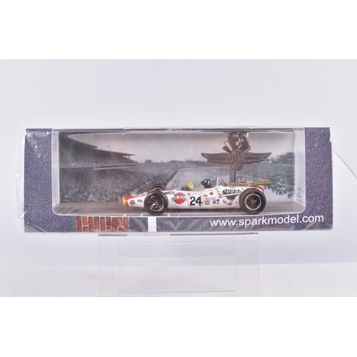 39 - SIX BOXED SPARK MODEL MINIMAX 1960s VEHICLES, to include an Eagle MK7 Indy 500 1969, Denny Hulme, nu... 