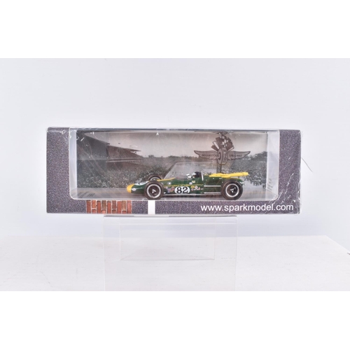 39 - SIX BOXED SPARK MODEL MINIMAX 1960s VEHICLES, to include an Eagle MK7 Indy 500 1969, Denny Hulme, nu... 