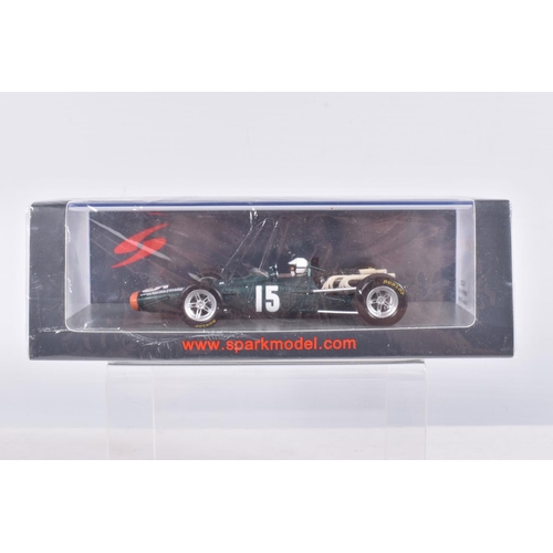 40 - SIX BOXED SPARK MODEL MINIMAX VEHICLES, 1:43 SCALE, to include a BRM P25 British GP 1956, Tony Brook... 