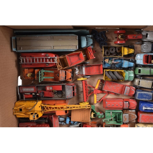 49 - A QUANTITY OF UNBOXED AND ASSORTED PLAYWORN DINKY TOYS DIECAST VEHICLES, to include Packhard Super 8... 